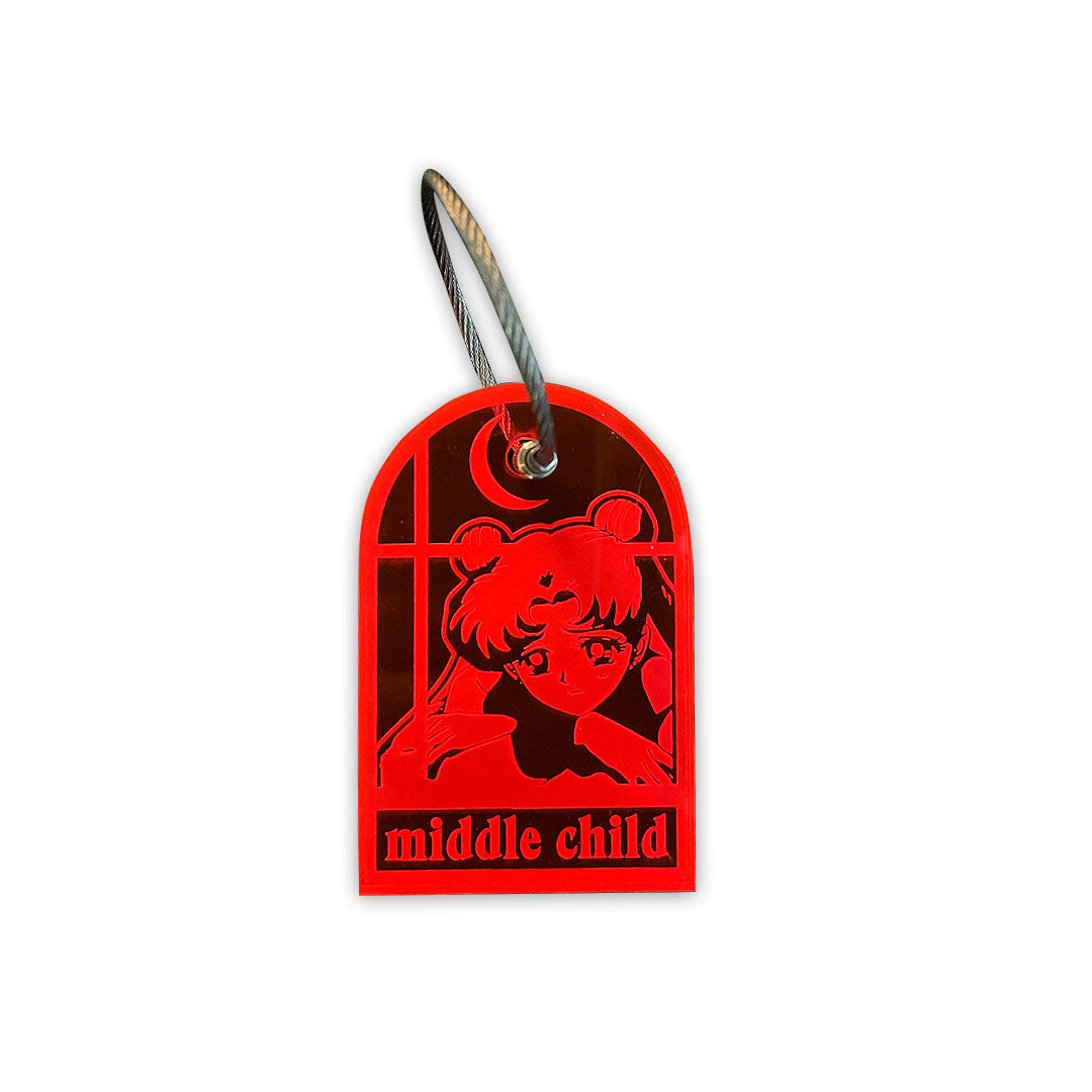 SAILOR KEY CHAIN - RED CRYSTAL